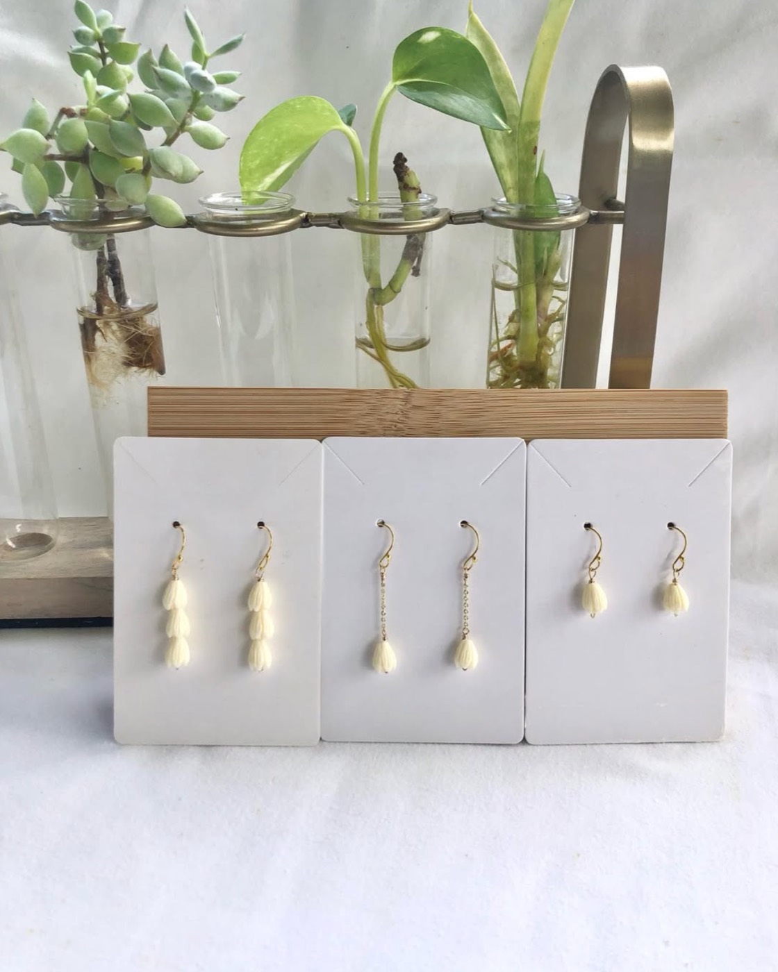 Puka tier earrings